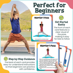 Calm and Joyful Kids Yoga Cards bedtime wind-down routines for calm evenings.