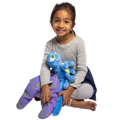 Child using Flutter The Dragonfly during quiet time to improve focus.