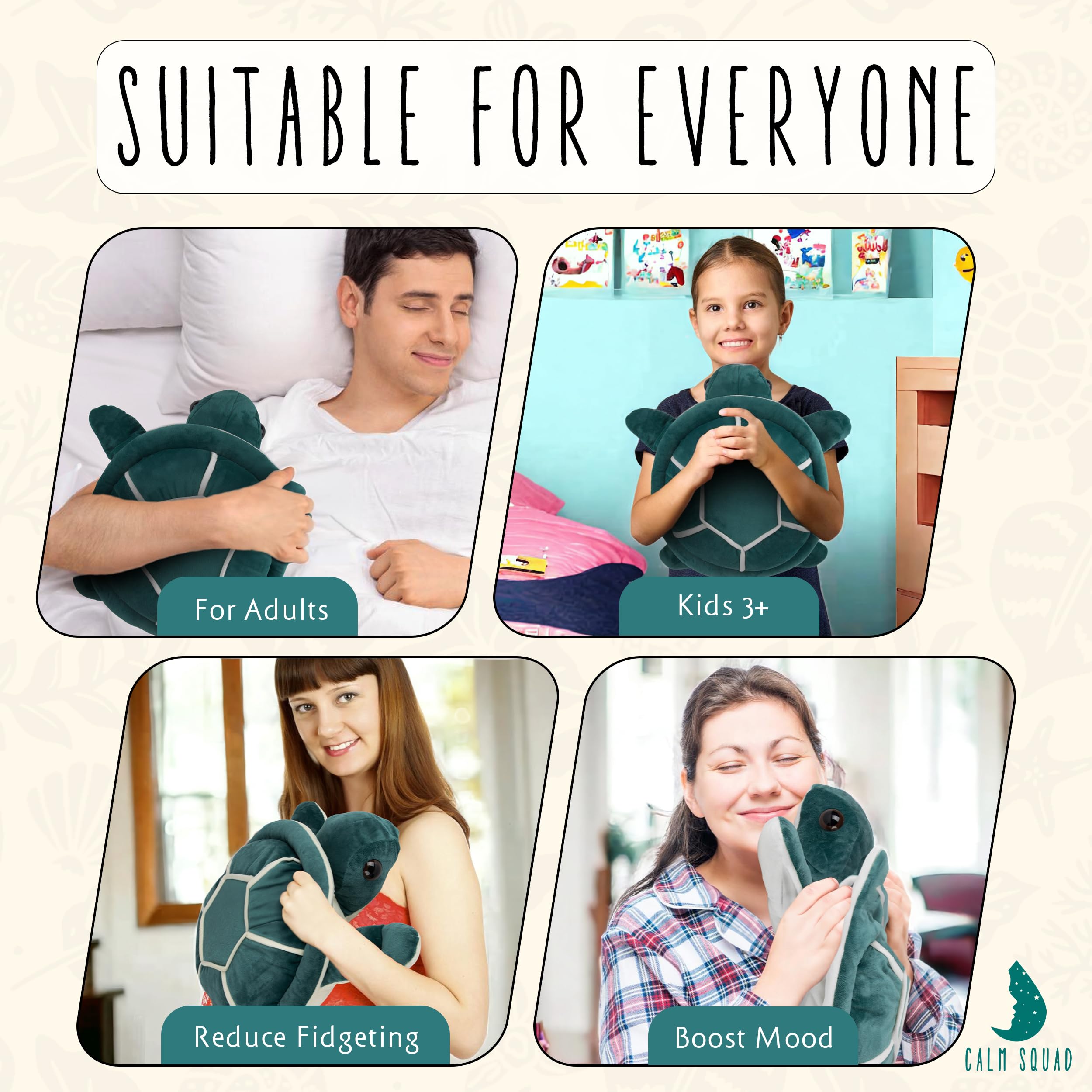 Includes a fabric storage bag to keep Lou the Turtle safe and portable.