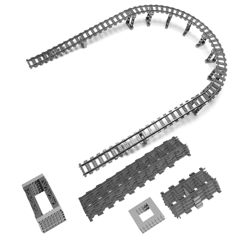 CALMDR city train tracks set for imaginative play.