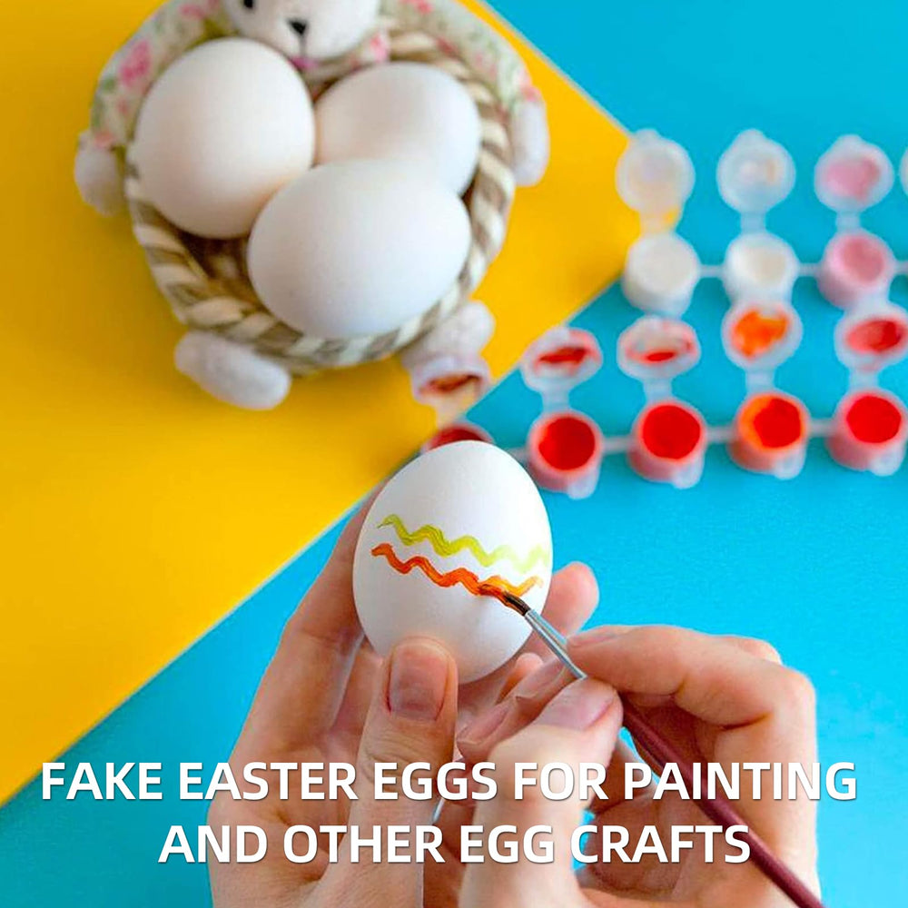 CALPALMY wooden egg display collection for seasonal decor