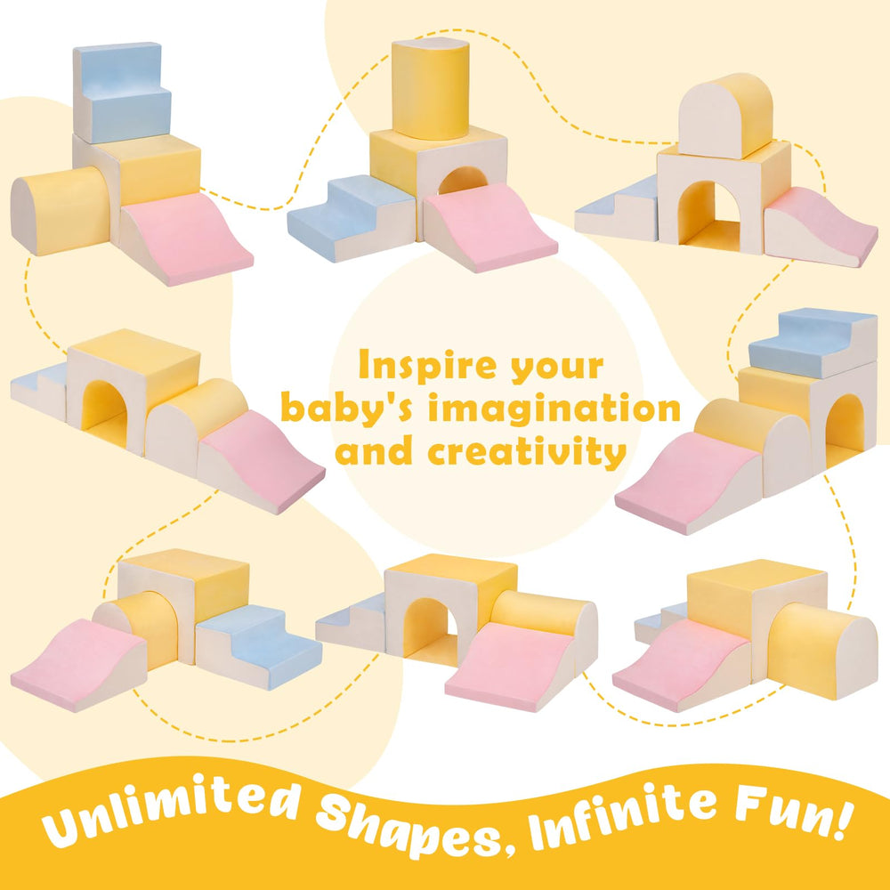 Camelus climbing blocks stacked demonstrates early shape and color learning