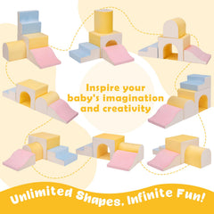 Camelus climbing blocks stacked demonstrates early shape and color learning