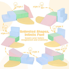 Camelus indoor climbing set with colorful shapes sparks recognition and problem solving