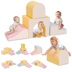 Camelus large climbing toys top view shows soft foam blocks for safe indoor exploration