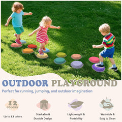 Camelus stepping stones are lightweight and stackable for easy storage.