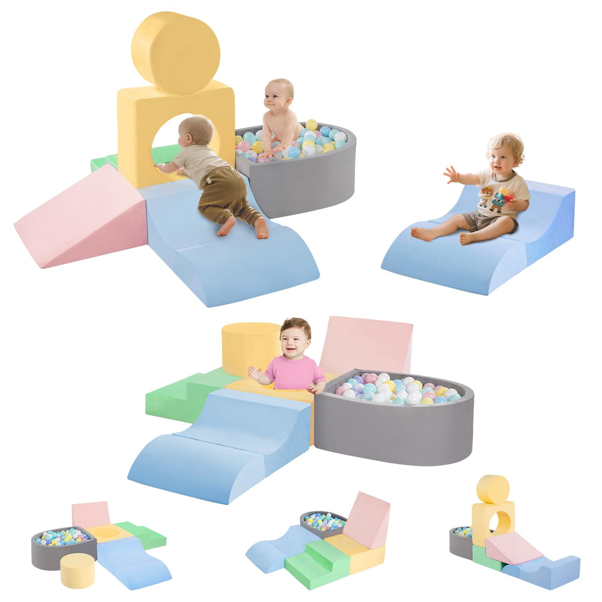 CAMELUS toddler climbing foam blocks for safe, soft play and motor development.