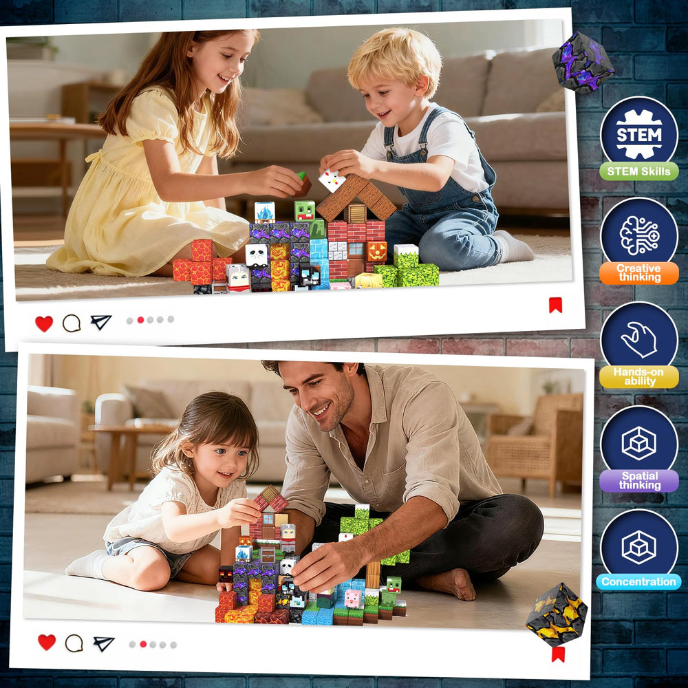 Cameparck Magnetic Blocks STEM learning kit for hands-on discovery