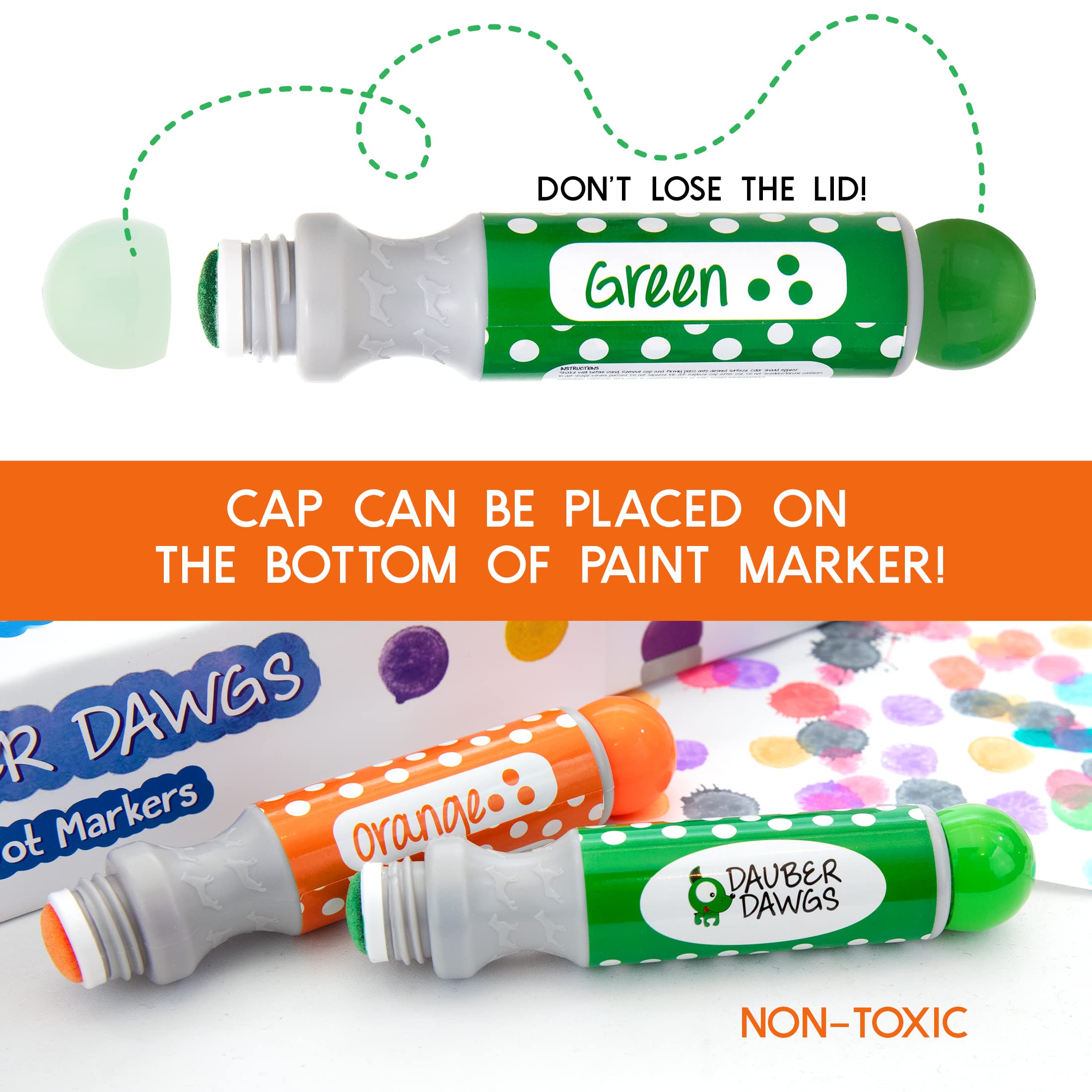 Cameron Frank Dauber Dawgs yellow dot marker with washable ink
