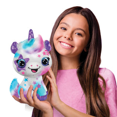 Canal Toys Airbrush Gun and stencil application enabling precise color blending on the unicorn