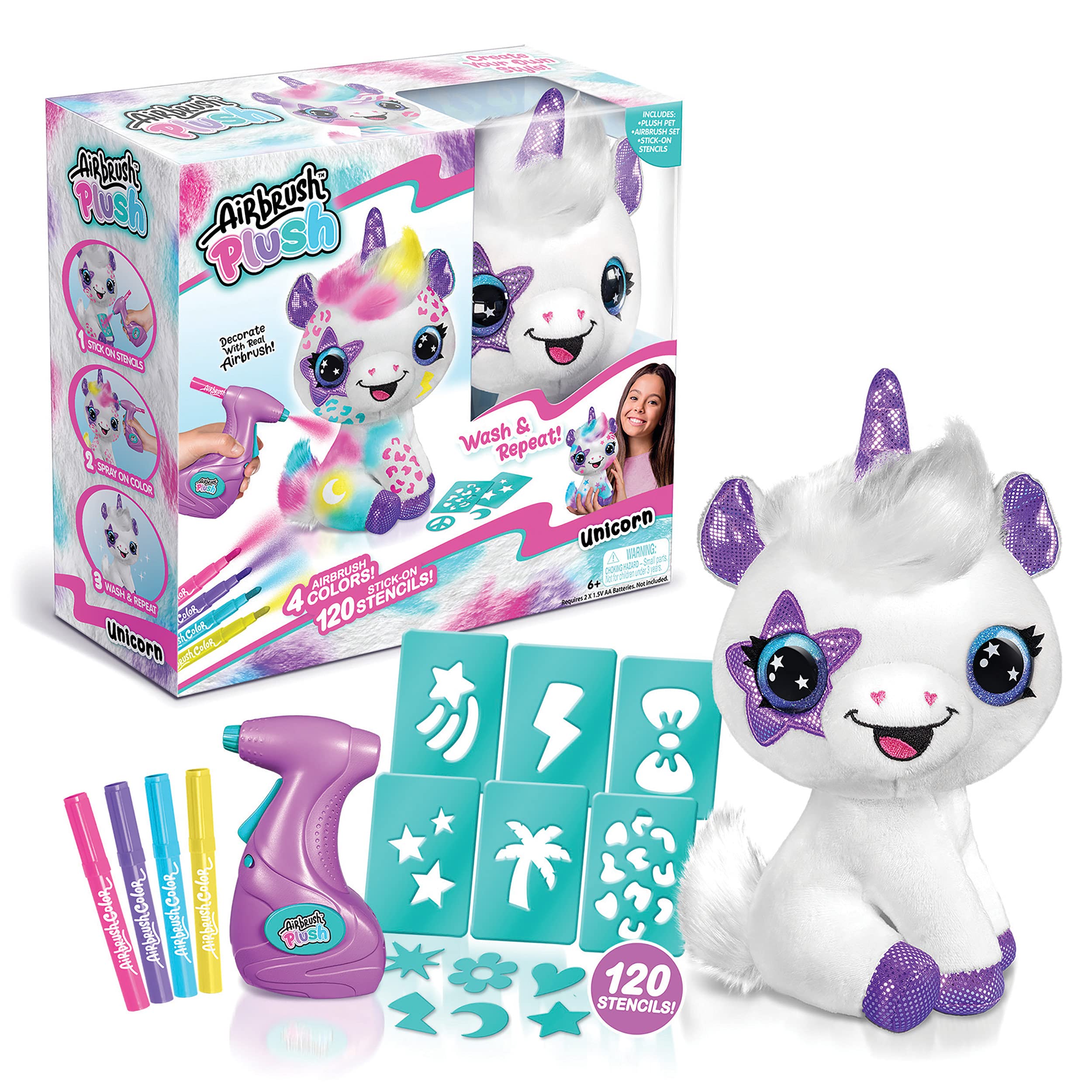 Canal Toys Soft fur close up highlights the plush texture for creative play on the unicorn