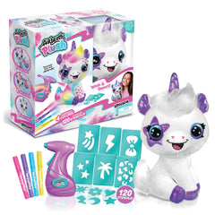 Canal Toys Soft fur close up highlights the plush texture for creative play on the unicorn