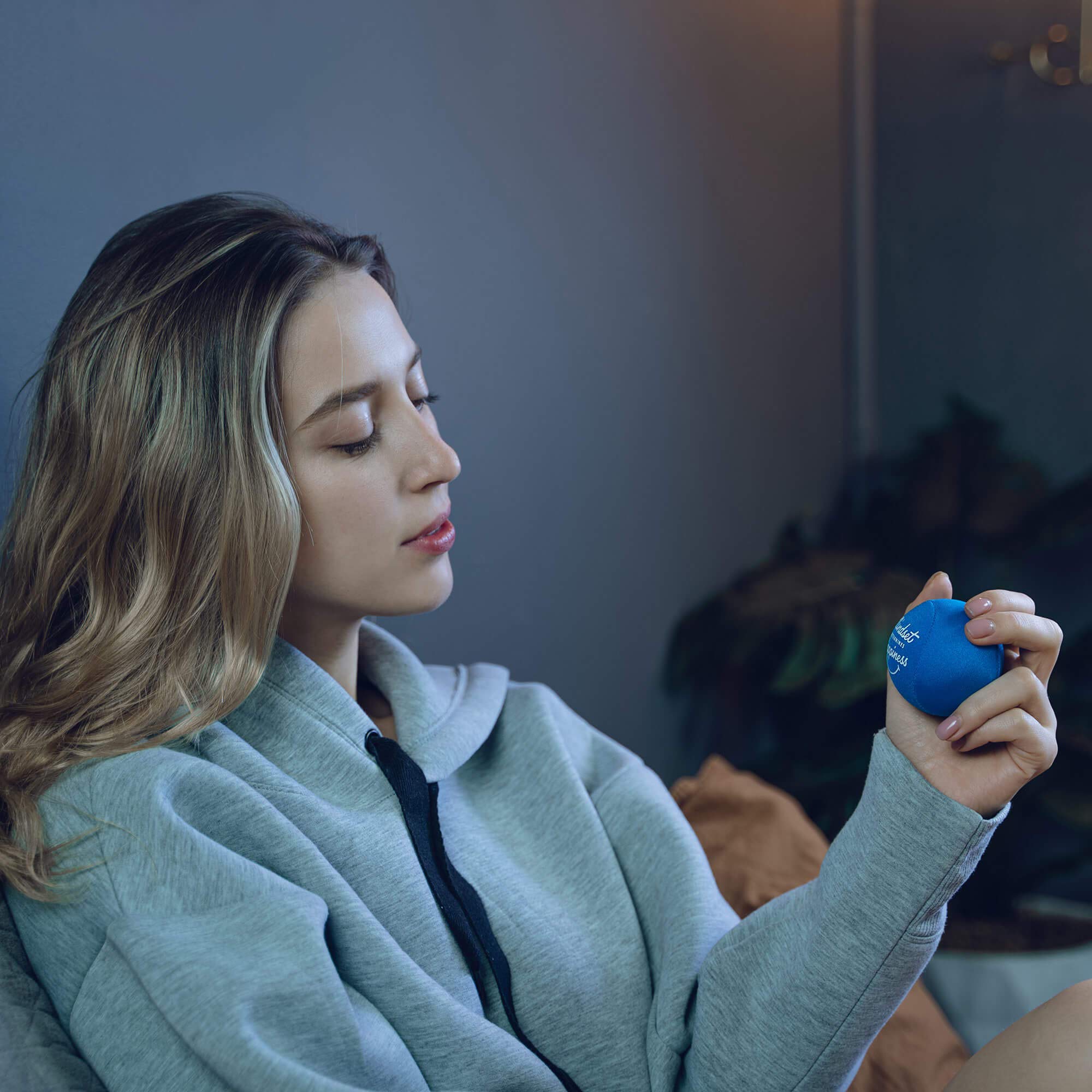 Candessential Candescent stress balls ocean blue set, compact pack for on-the-go stress relief.