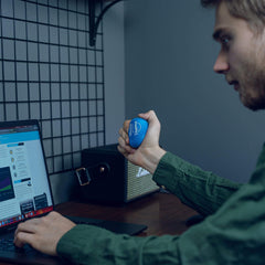 Candessential Candescent stress balls feature inspirational quotes to boost motivation during use.