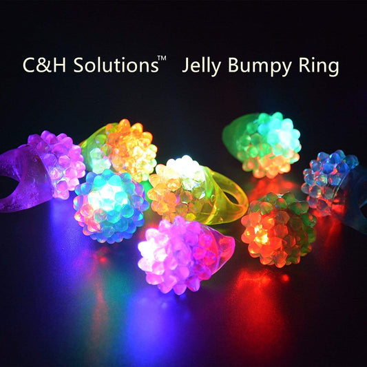 C&H Solutions soft jelly ring closeup in vibrant colors for celebrations