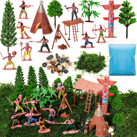 Canlierr native American figures collection for classroom dioramas.