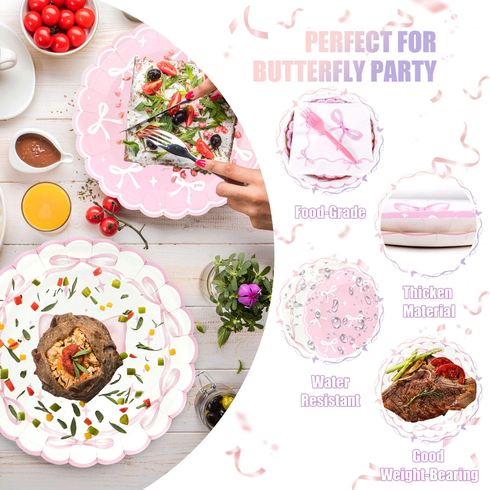 CANREVEL Bow forks offer reliable disposable dining for quick party cleanup.