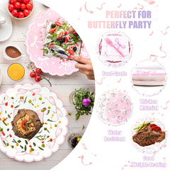 CANREVEL Bow forks offer reliable disposable dining for quick party cleanup.