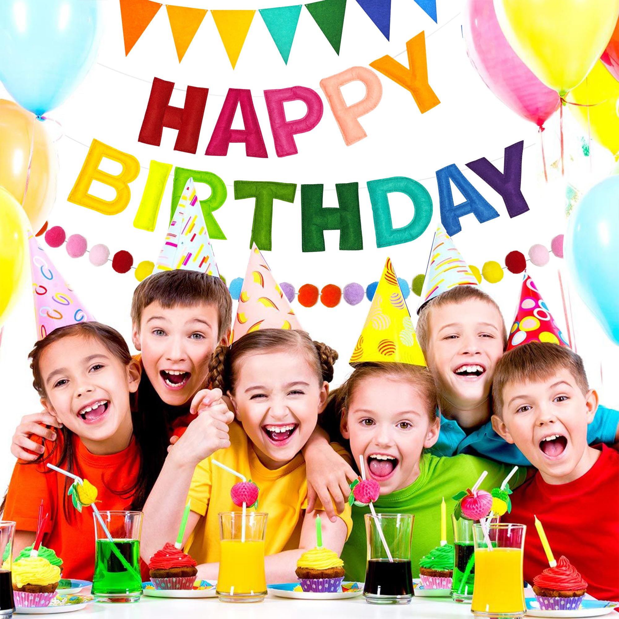 CANREVEL colorful party decor suits kids and adults alike.