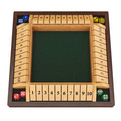 CANYAVE Shut The Box wooden board closeup showing quality craftsmanship