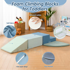 CAPAKIDS toddler climbing foam blocks in action for safe indoor activity