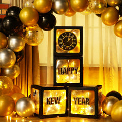 Capoda happy new year boxes assembly decor for a chic backdrop