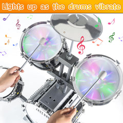 Captain Chaowing kids drum set small drums add bright tones for early music exploration