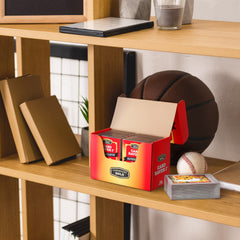 Cardboard Gold Card Saver 1 fits into sleeves and storage boxes for easy organization.