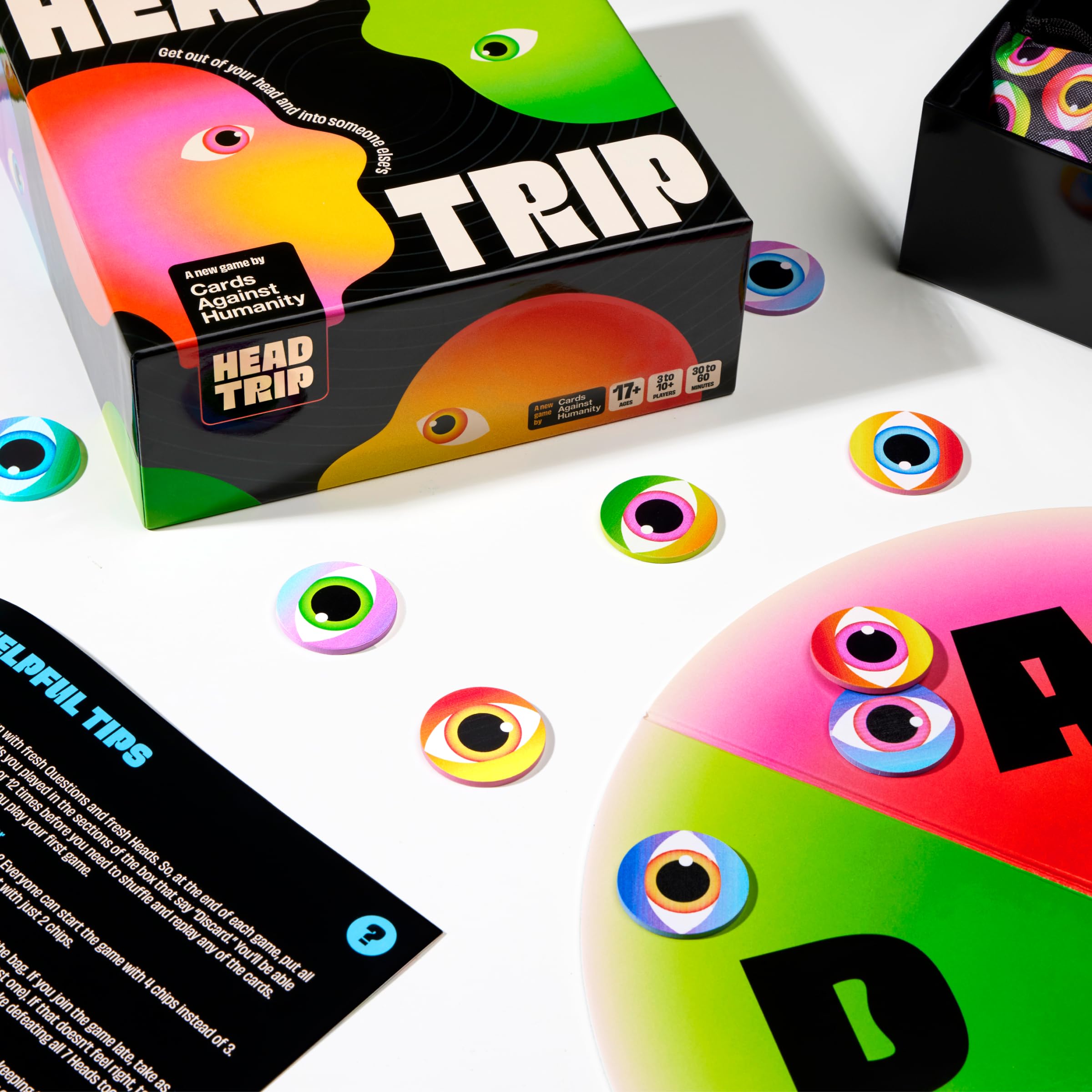 Thick components and tactile chips enhance the Head Trip experience.