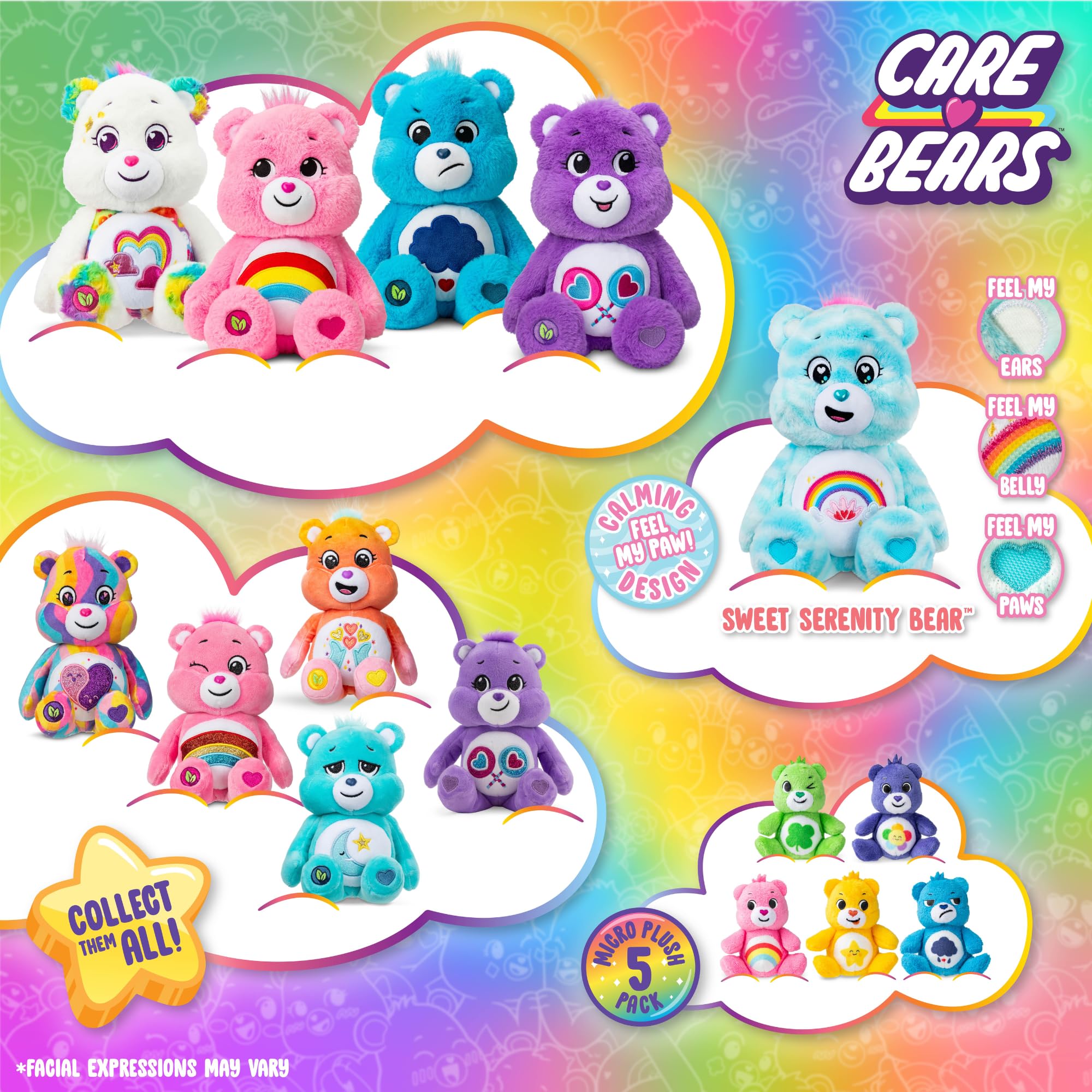 Care Bears gift-ready two-pack plush ideal for birthdays