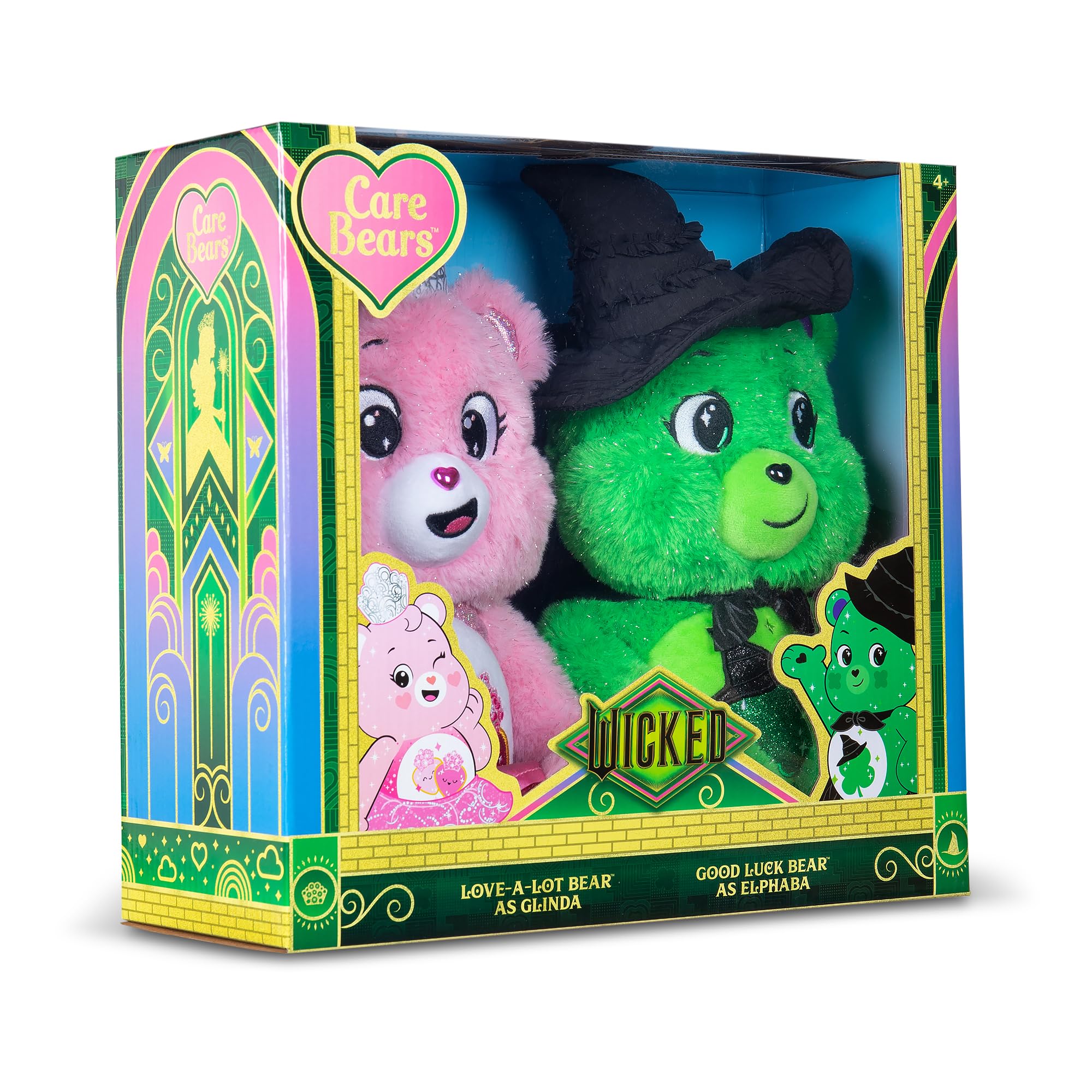 Care Bears Wicked 2-Pack Elphaba cape and hat feature