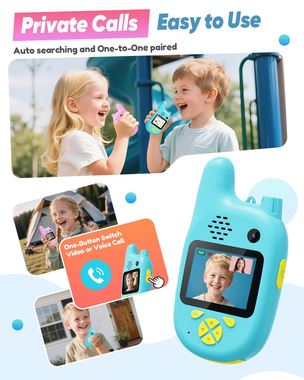 Careenoah walkie talkies with voice changer adds playful role-play possibilities.