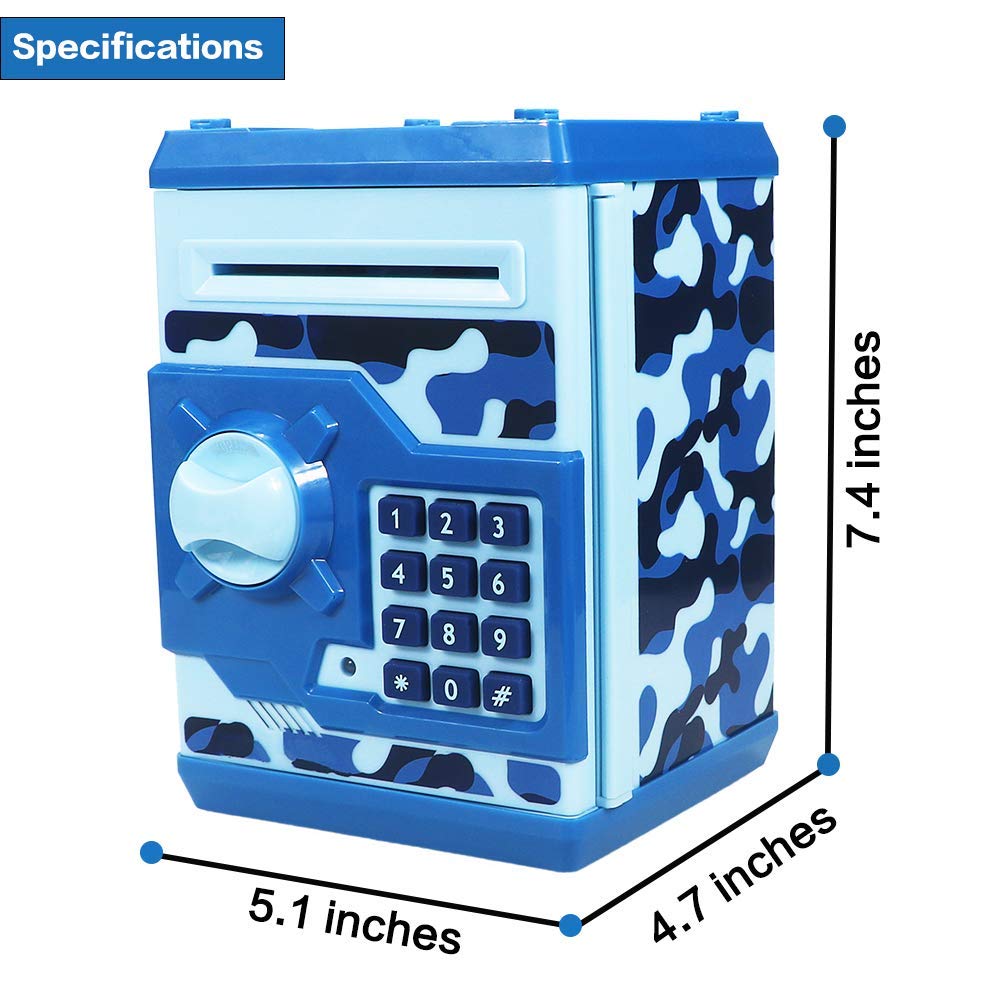 Cargooy mini ATM coin slot with digital counter highlighting savings capacity