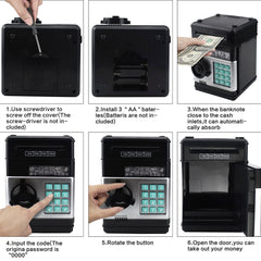 Cargooy Mini ATM Piggy Bank compact design suits stylish kid friendly savings