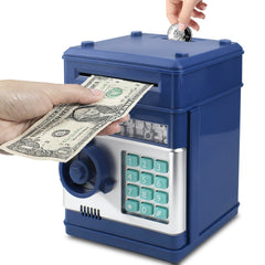 Cargooy Mini ATM piggy bank front view for kid friendly savings