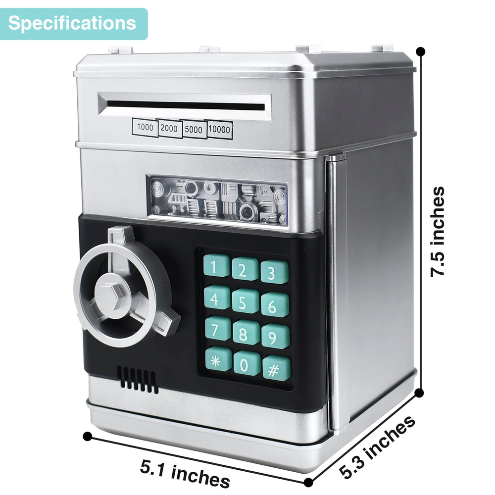 Cargooy piggy bank digital counter view helps track saved coins