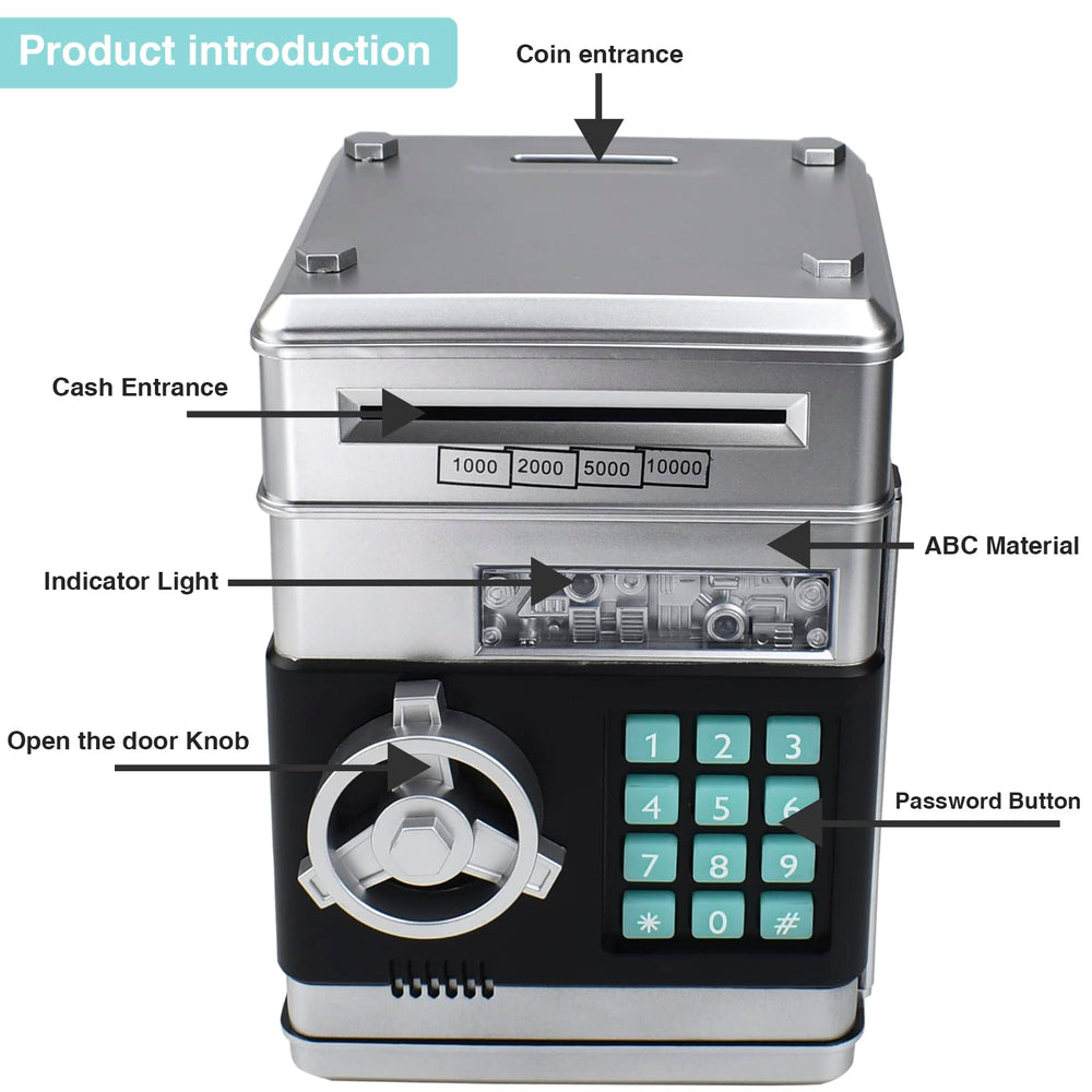 Cargooy piggy bank password lock close-up demonstrates secure access for allowances