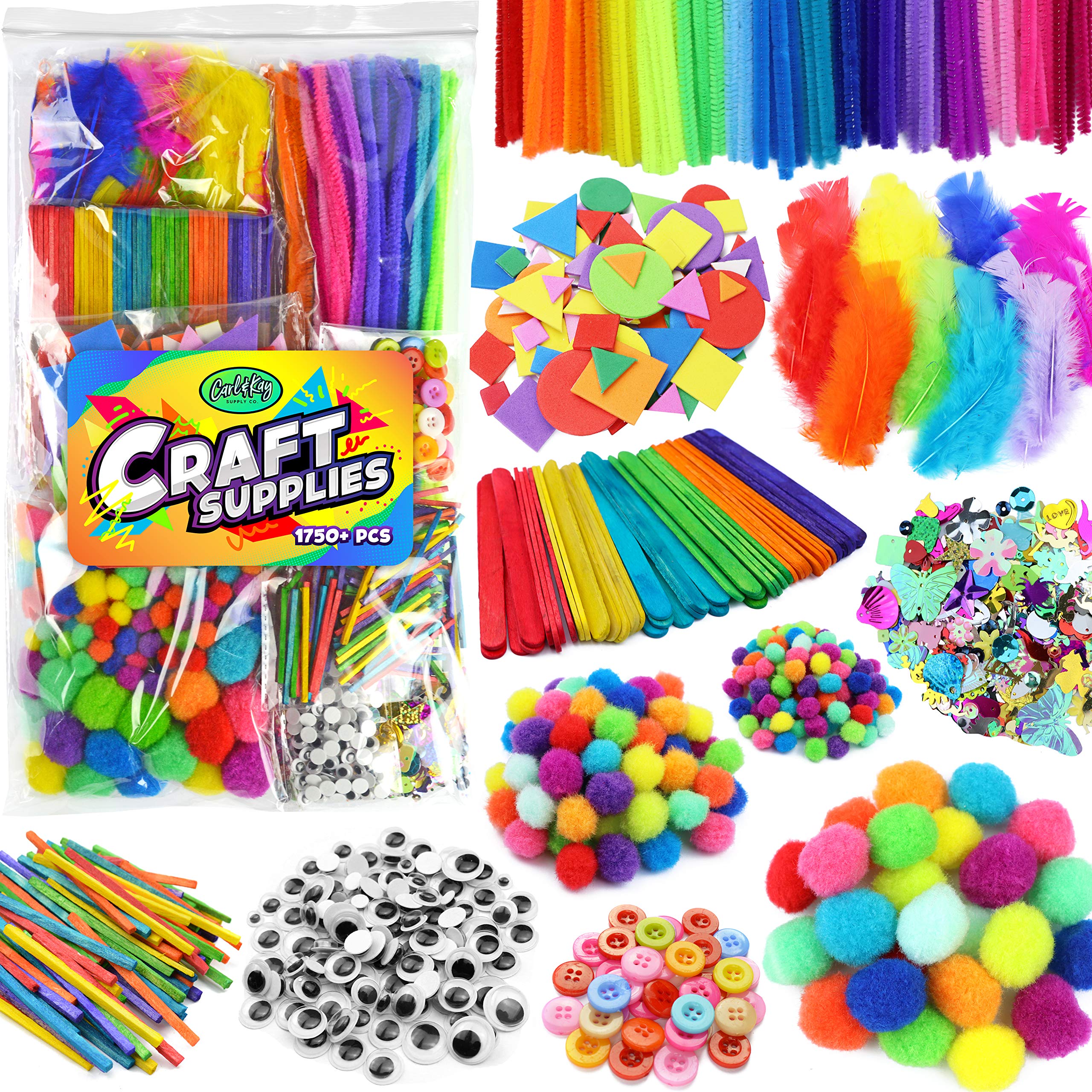 Carl & Kay All-Inclusive Craft Kit offers creative play for kids and classroom projects.