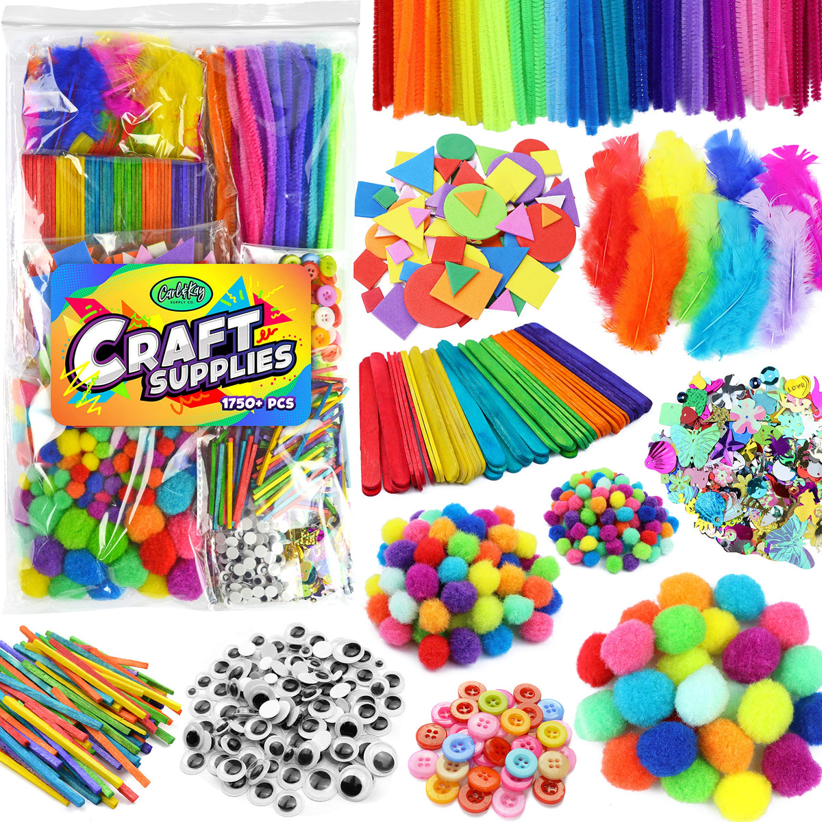 Carl & Kay All-Inclusive Craft Kit offers creative play for kids and classroom projects.