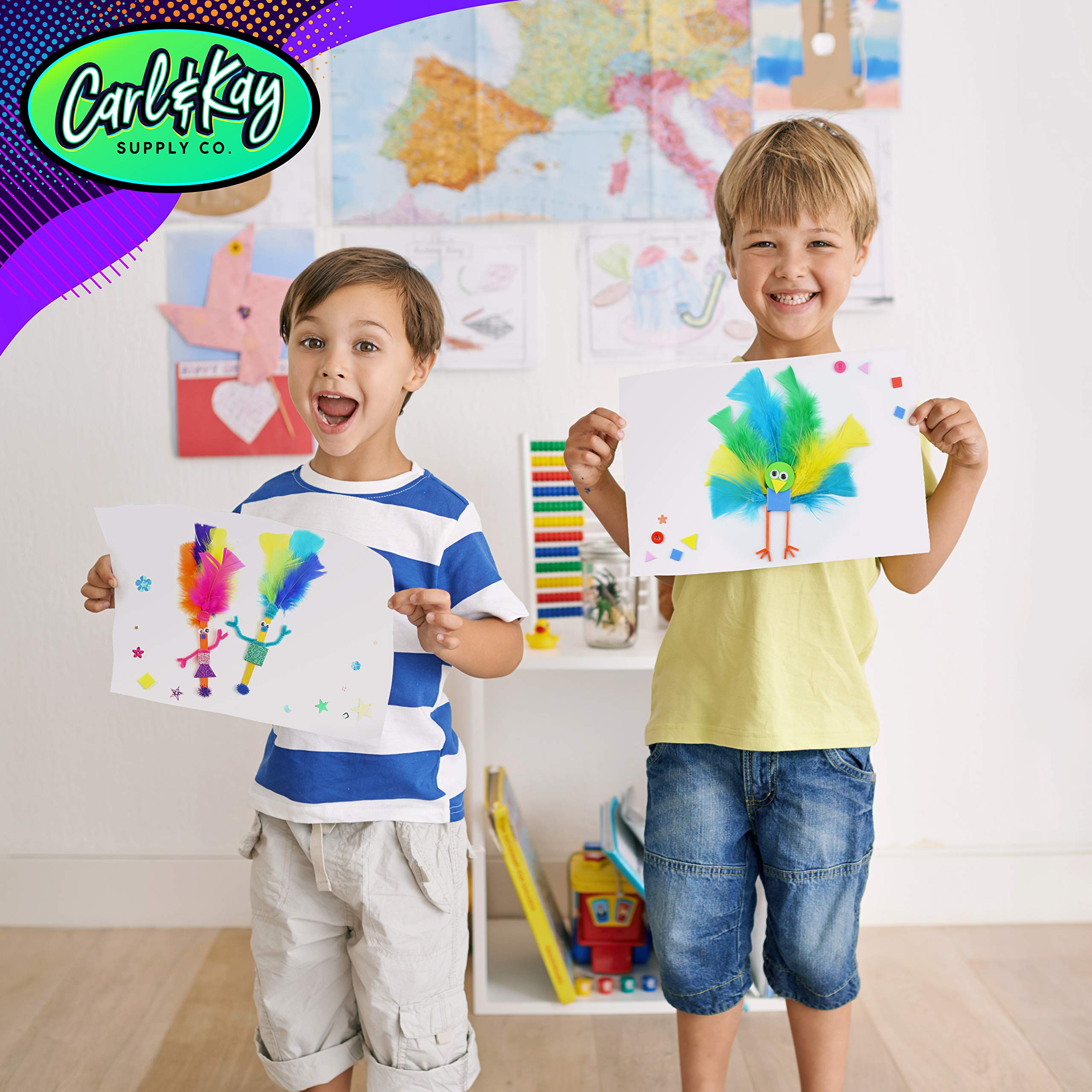 Carl & Kay Easy-To-Store storage bags keep materials organized and portable.