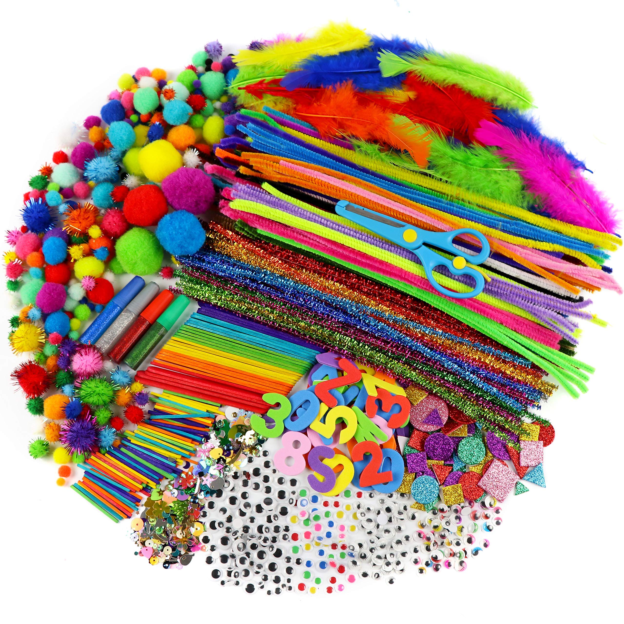 Carl & Kay glitter pom poms spark joyful, tactile art experiences.