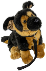 Carl Dick German Shepherd with lead, perfect for playful role-play.