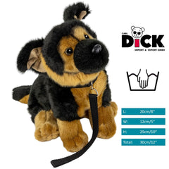 Carl Dick plush toy German Shepherd 30 cm, soft and cuddly.