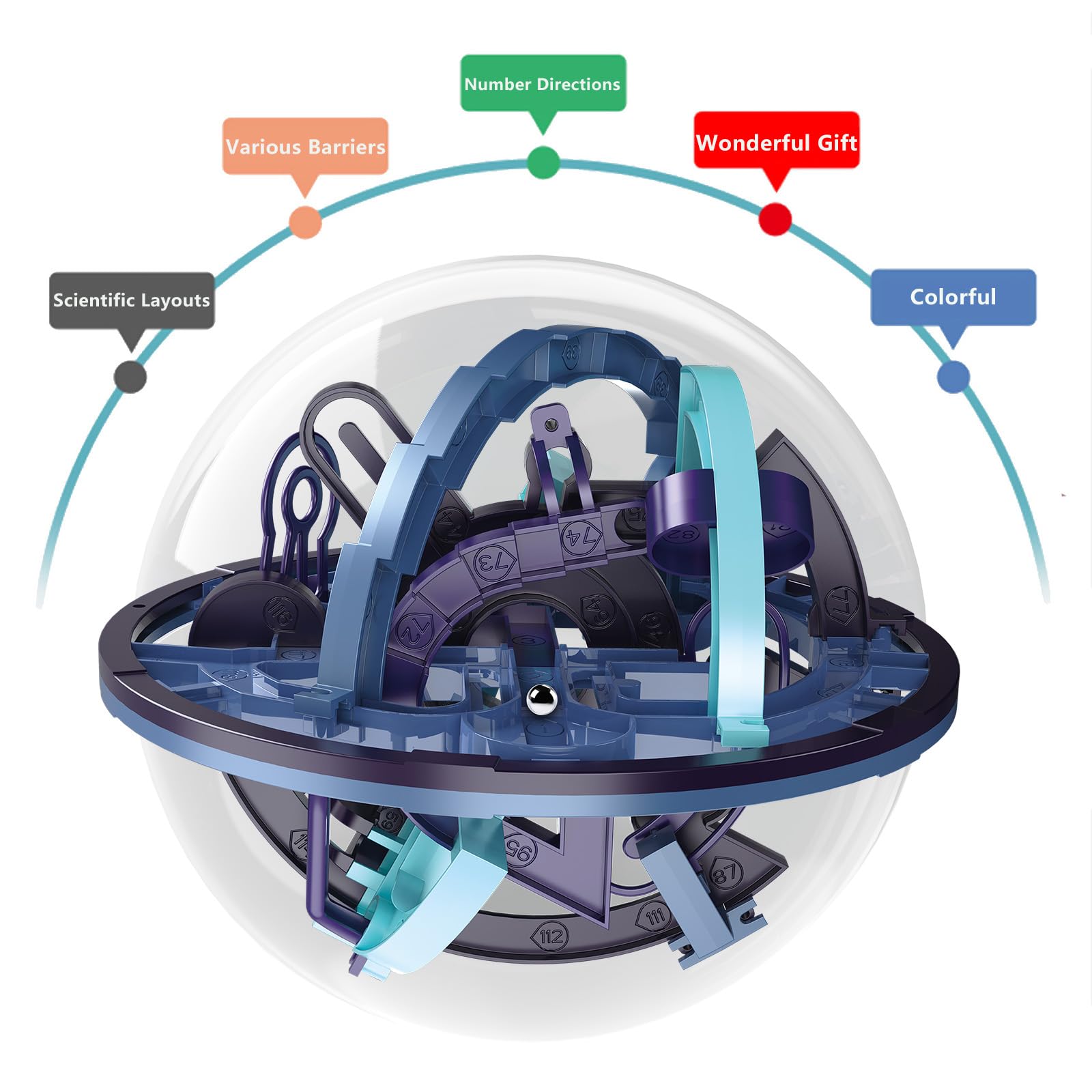Carlerait Maze Ball age-6-plus design suitable for growing minds.
