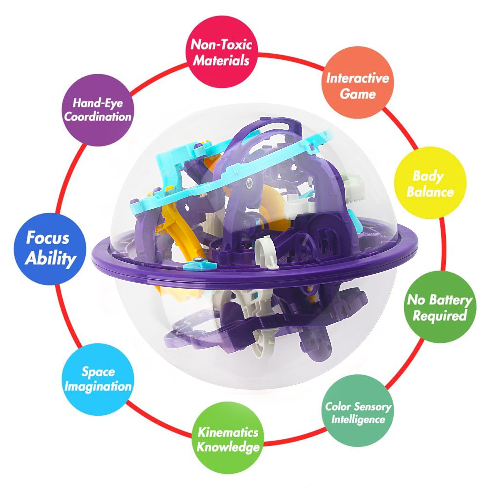 Carlerait Maze Ball high-quality construction ensures durable play