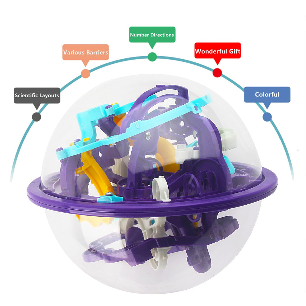 Carlerait Maze Ball 16 cm diameter for portable at-home brain-teaser fun