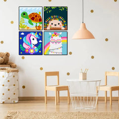 CarlonLin acrylic paints set for kids, provides vibrant colors and smooth coverage.
