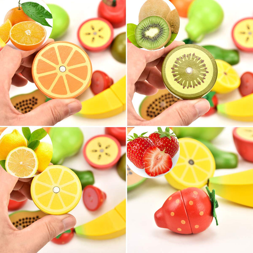 CARLORBO wooden lemon for sensory play and refreshing color bursts.