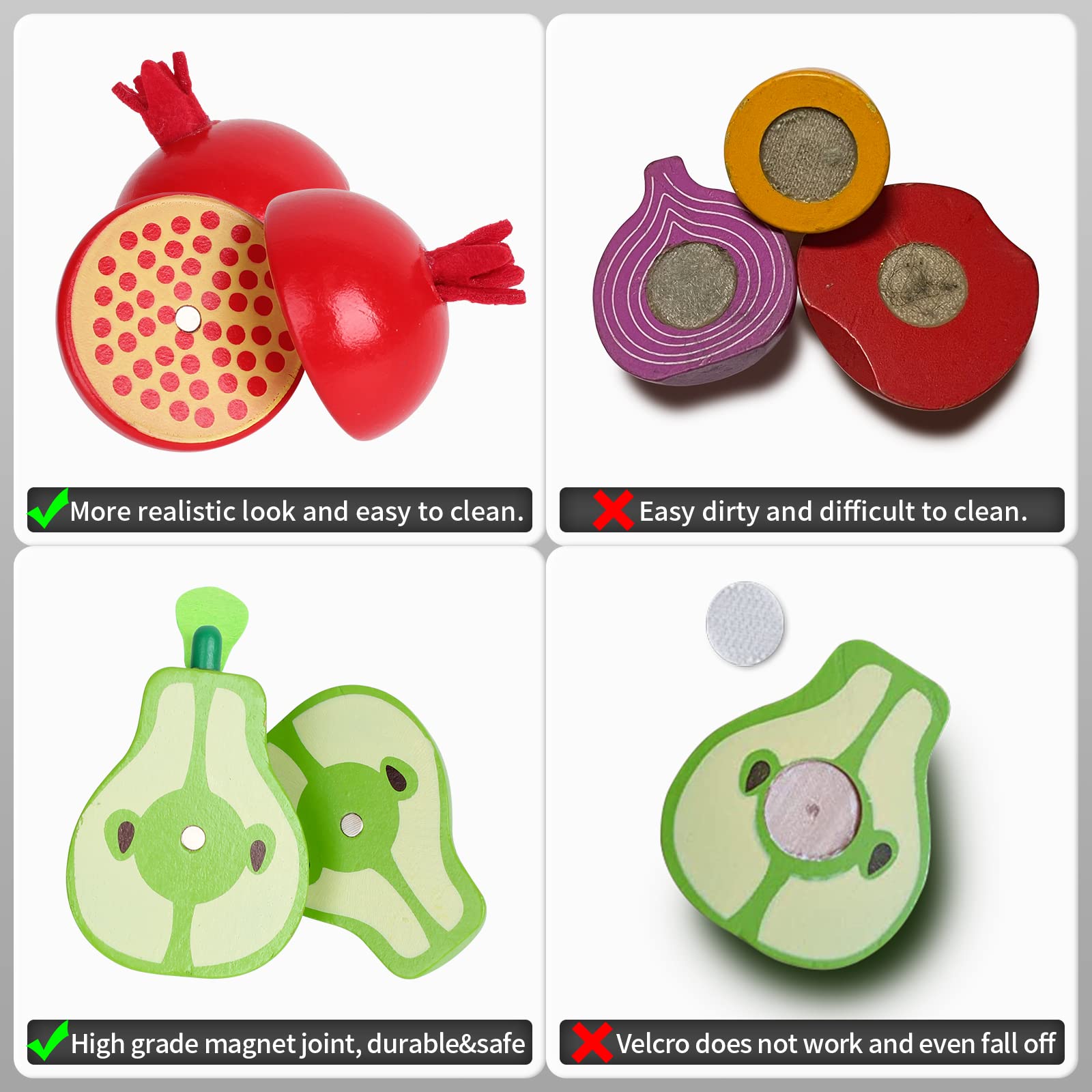 CARLORBO wooden pomegranate for bright counting games and storytelling.