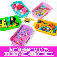 Carolart 3 Pack sensory bin versatile for indoor or outdoor play use.